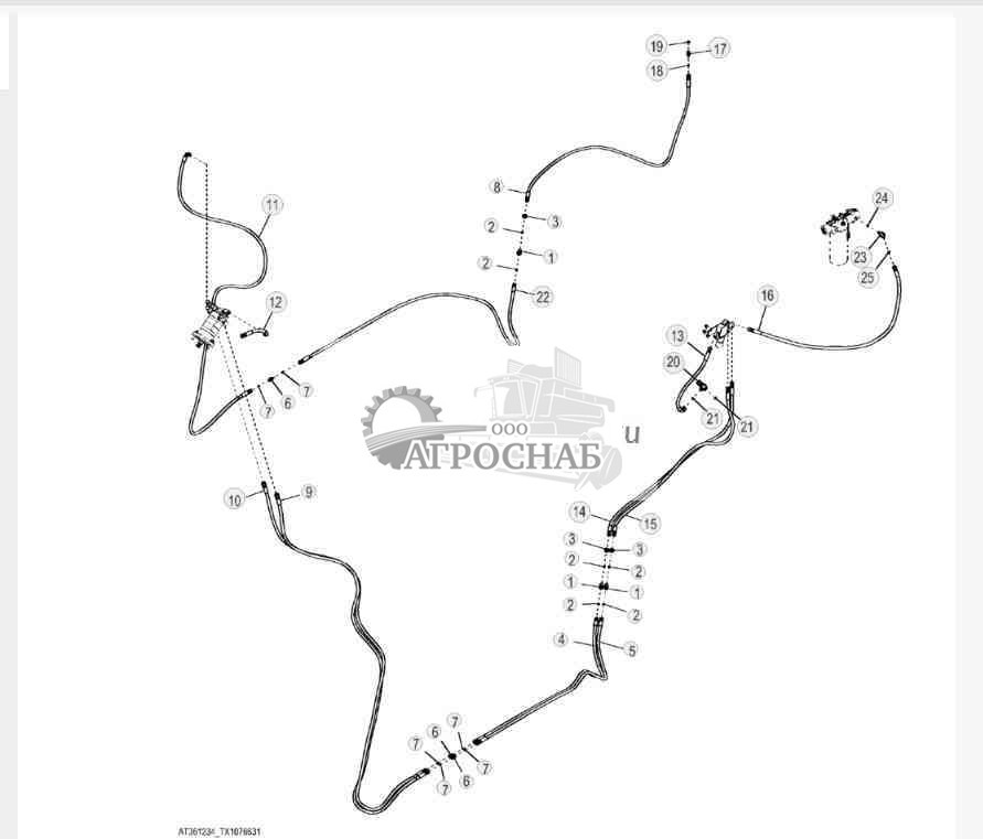 Линии вращения и слива (двухфункциональные) 